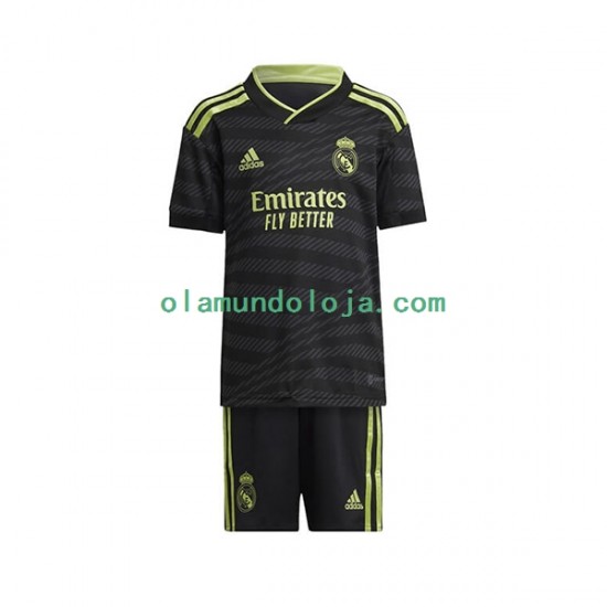 Camisola Real Madrid Criança Equipamento Terceiro 2022-2023 Manga Curta